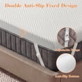 thumbnail image 5 of 4 Inch Gel Memory Foam Mattress Topper Twin,Thick Mattress,Cooling Mattress Topper with Removable & Washable Bamboo Cover,Reversible Memory Foam Mattress Topper,Extra Firm, 5 of 10