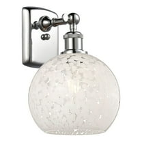 Innovations Lighting - White Mouchette - 1 Light Wall Sconce In Modern Style-11