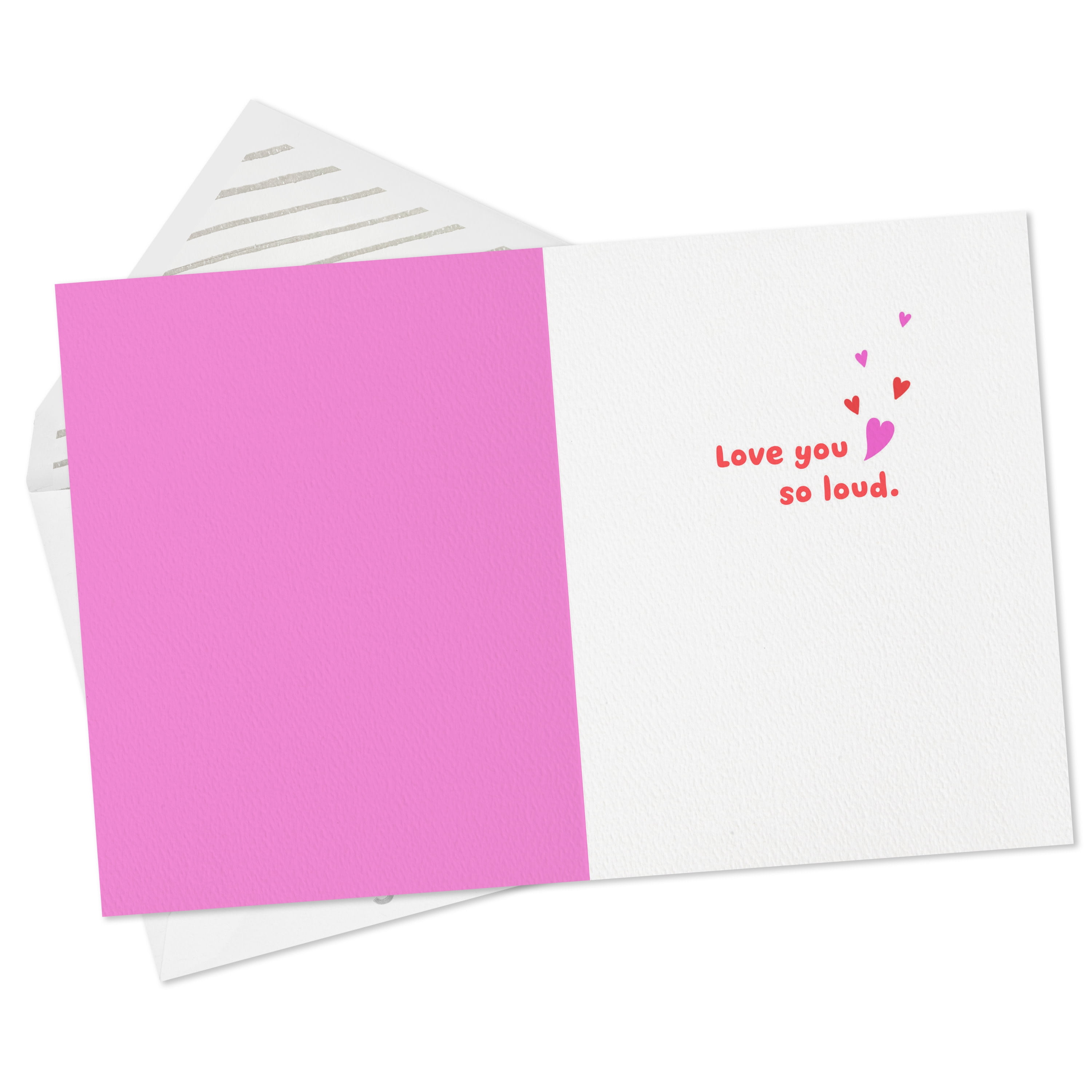 Hallmark Good Mail Anniversary or Valentine's Day Greeting Card (Love You So Loud)