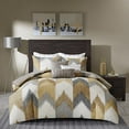 thumbnail image 2 of Alpine 3 Piece Comforter Mini Set-Yellow-Full/Queen, 2 of 4