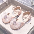 thumbnail image 5 of Huowey Toddler Baby Girls Sandals Pearl Leather Fashion Cute Outwear Party Princess Sandals, 5 of 8