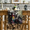 thumbnail image 5 of Halloween Table Runner Table Cover Holiday Gothic Decor Day of The Dead Halloween Decorations for Home Party White, 5 of 7