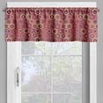 thumbnail image 4 of Ambesonne Abstract Valance & Curtain, Intricate Hexagon Shapes, 55"x24", Burnt Sienna Multicolor, 4 of 7