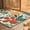 Multicolor, variant on Indoor Outdoor Area Rug, Washable Tropical Floral Patio Carpet Non Slide Floor Mat For Living Room Backyard Pool Deck Balcony Camping Picnic RV Decorative Home Accent(Light Blue)