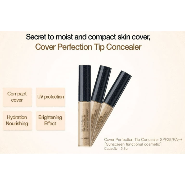 The Saem Cover Perfection, Tip Concealer, SPF 28 PA++, 01 The Saem Cover Perfection, Tip Concealer, SPF 28 PA++, 01