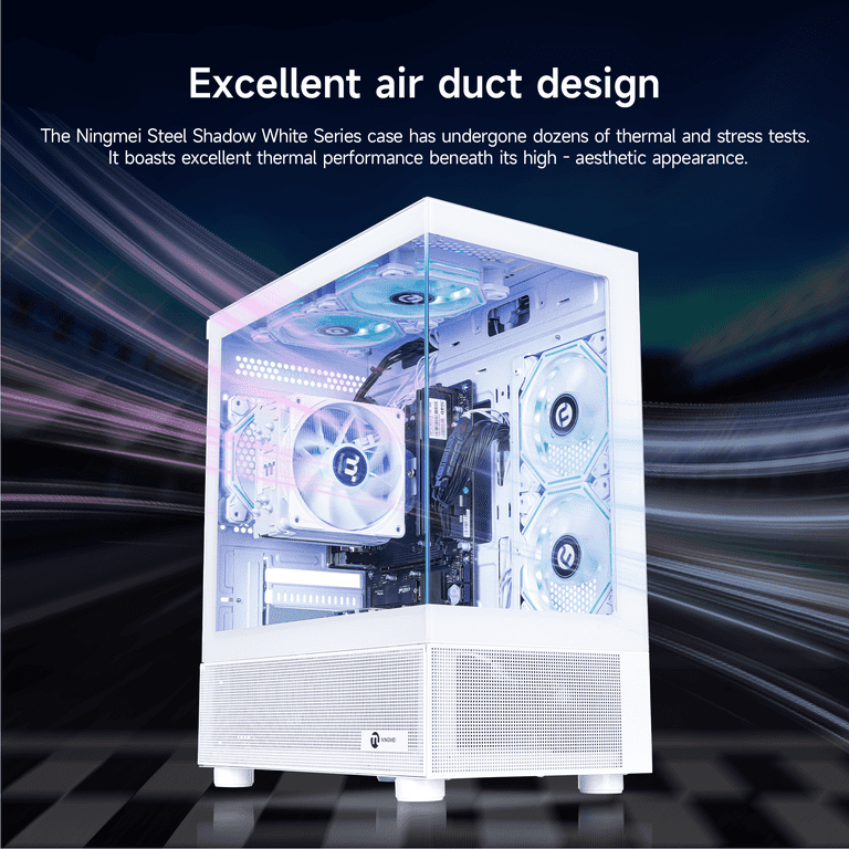 Ningmei Lumishore Gaming Desktop, AMD Ryzen 5 5600GT, 16GB RAM