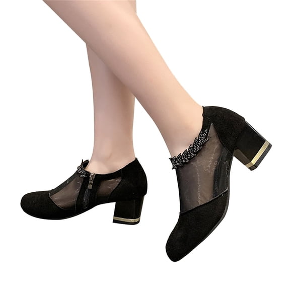 Sandalias transpirables de verano para mujer Minnieouse Calzado pez negro Tamaño 37