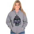 thumbnail image 3 of the Phantom Vintage Ghost Who Walks Zip Up Hoodie Men's Women's Brisco Brands S, 3 of 6