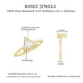 thumbnail image 5 of Rosec Jewels Diamond Triangle Shape Ring for Women with Milgrain Detailing, 14K Yellow Gold, US 9.00, 5 of 8