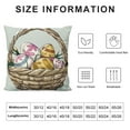 thumbnail image 6 of COMIO Easter Pillow Covers Happy Easter Decor Throw Pillow Covers Easter Bunnies Chicks Eggs Cushion Cases Decoration for Holiday Farmhouse Wedding Home Sofa Couch&nbsp;2pc, 6 of 6