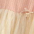thumbnail image 5 of Richie House Girls' Carnation Gauzy Top with Cream Tulle Skirt and Pearl Accents RH0310-B-2/3, 5 of 7