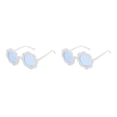 thumbnail image 1 of Qarigey Gafas para niños Gafas de girasol Adorable Protección Accesorios de ropa clásicos con marco adecuado Blanco Azul Blanco azul 2piezas Qarigey CBP277272, 1 of 6