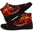 thumbnail image 5 of Skull High Tops Canvas Shoes for Men Women Classic Lace Up Gothic Fashion Sneaker Street Casual Canvas Sneakers, 5 of 7