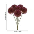thumbnail image 6 of Yooshoverk 6 Piece Artificial Dandelions Fake Flowers Plastic Blooms Fluffy Design Realistic Look Adds Charm Prevents Wilting for Home Decor Arrangements, 6 of 6