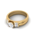 thumbnail image 4 of 0.50 Ct EF/VVS1 Round Moissanite Promise Rings 925 Sterling Silver Gold Vermeil Solitaire Women Ring, 4 of 7