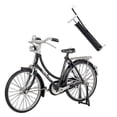 thumbnail image 1 of Ladies For Bicycle Model Portable Vintage Adjustable 1:10 Simulation Bike Black, 1 of 4