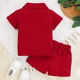 thumbnail image 4 of OYXSER Toddler Baby Girls Boy Summer Clothes 12 18 Months Short Sleeve T-Shirts Shorts Clothing Set 2pcs Cute Outfits Set, Red 2-3T, 4 of 8
