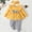 Yellow, variant on Spazoro Girls Outfit Sets Size 0-4Y, 100%Cotton Spring and Fall 2 PC Casual Solid Color Long Sleeved Shirts & Pants Sets for Kids Pink