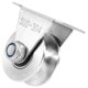 thumbnail image 3 of 1Pack U-Type Stainless Steel Pulley Block Mute Bearings Groove Sliding Roller Track Wheel, 3 of 5