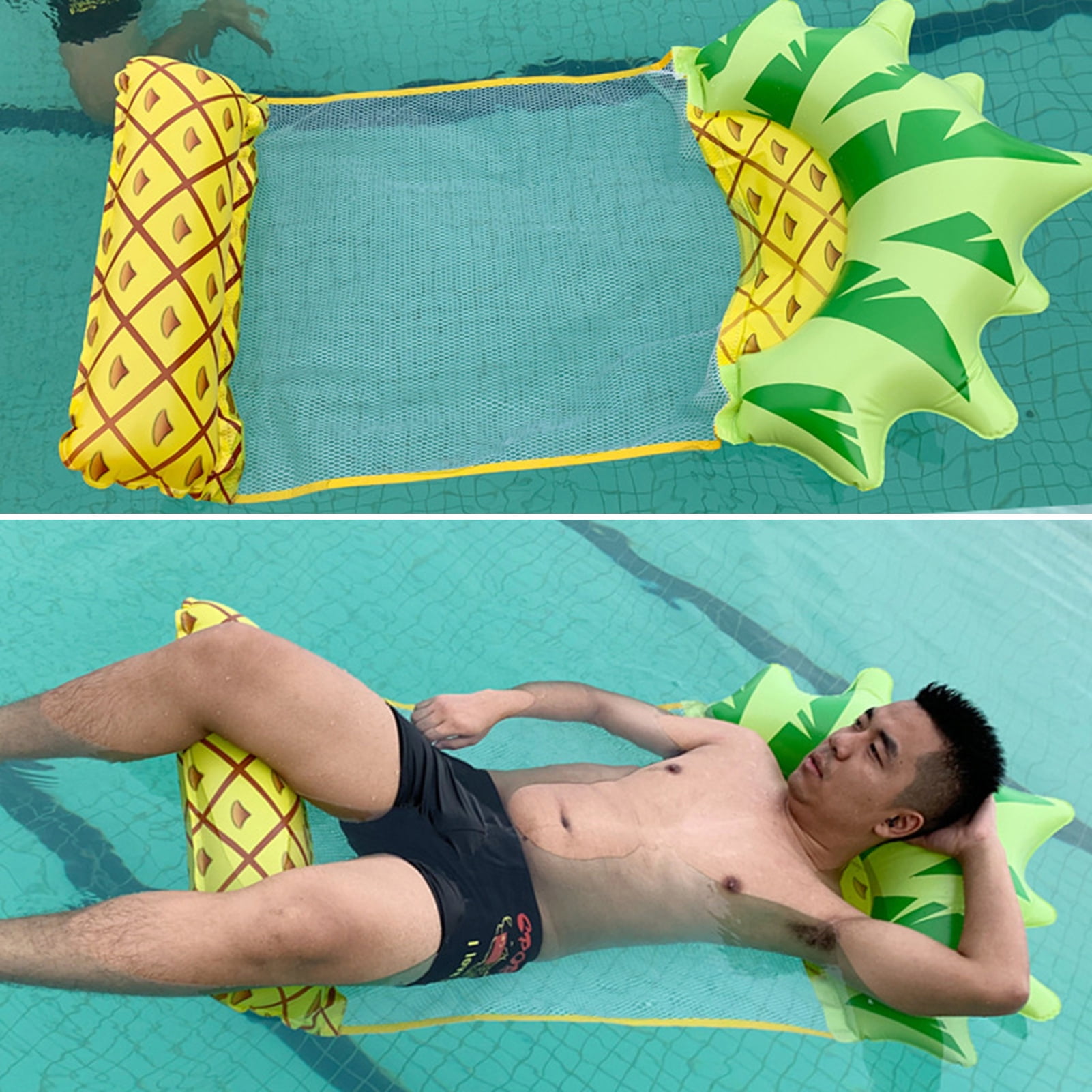 Swimming Pool Hammock Floating Bed Portable Folding Inflatable Water