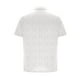 thumbnail image 5 of Blusa y camisa de manga corta con cuello vuelto para hombre, color liso, informal, holgada, con cremallera, de manga corta, con cuello vuelto, blusa de poliéster para hombre, 5 of 6