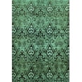 thumbnail image 1 of Ahgly Company Indoor Rectangle Abstract Turquoise Blue Modern Area Rugs, 5' x 7', 1 of 4