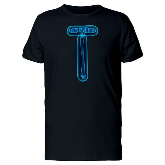 3D X-Ray Letter T Tee Men's -Image by Shutterstock