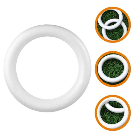 Moluckfu Craft Foam Circles White Foam 1Set 11.8X11.8X2.0In