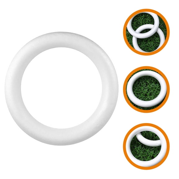 Moluckfu Craft Foam Circles White Foam 1Set 11.8X11.8X2.0In