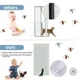 thumbnail image 4 of NEWEEN Cat Screen Door Fits Door Size 30"x 80" Thickened Heavy Duty Pets Resistant Mesh Screen Door for Living Room,Kitchen,Bedroom,Cat Proof Screen with Zipper Closure, 4 of 8