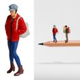 thumbnail image 2 of Figura de personas en miniatura Sunnimix 1/87 2cm de alto Rojo B, 2 of 7
