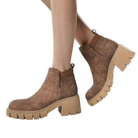 

Qufokar Wide Width Snow Boots for Women Zipper Wide Width Boots for Women Booties Women Shoes Fashion Boots Thick Sole Thick Heel Women S Boots Breathable Fashion Round Toe Thick Heel Women Boots