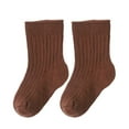 thumbnail image 5 of GYRATEDREAM Toddler Boys Girls Warm Crew Length Socks Winter Warm Thick Cotton Socks 5 Pack, 5 of 9