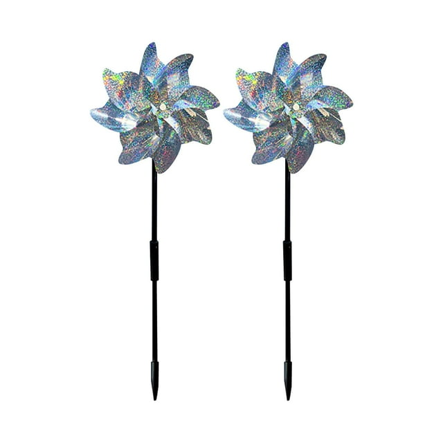Reflective Pinwheels PET Material for Garden Bird Scaring Decor