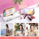 thumbnail image 5 of Kit de 2 uds., bolsa de maquillaje holográfica, bolsa de tocador de plástico suave, bolsa de cosméticos de almacenamiento de lujo Multicolor transparente TUNC Sencillez, 5 of 5