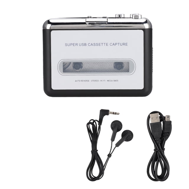 Reproductor De Casete USB, Convertidor De Captura De Cinta USB A MP3 Reproductor De Música De Audio Estéreo Reproductor De Casete, Reproductor De Cinta Portátil Captura Música