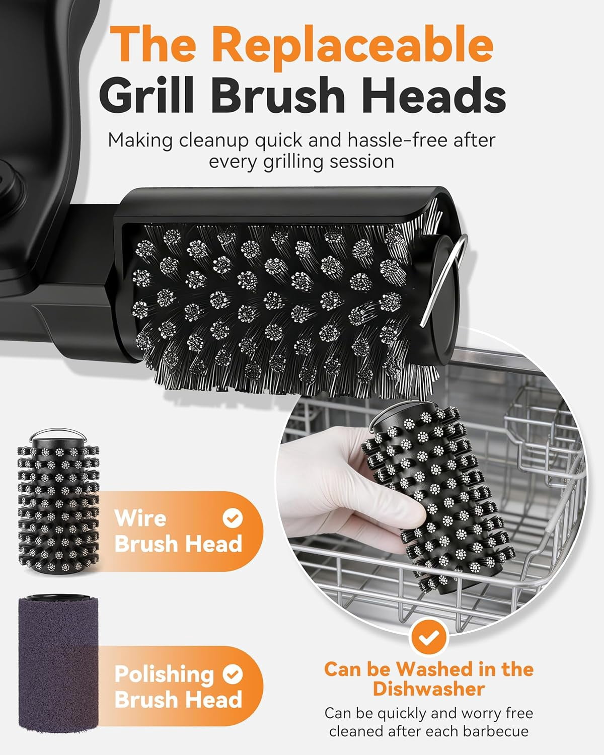 Electric with 3-Speeds, 2026 Upgraded Angle Adjust Cordless Rotary BBQ Grill Cleaning Brush for Burnt-On Grease, 20kg Max Torque, Heavy‑Duty Steel Bristles