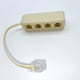 thumbnail image 5 of Naiovety Adaptador de Cable de 4 vías de repuesto para divisor de línea telefónica de Hotel doméstico, convertidor 6P4C, accesorios de Decoración del hogar, 5 of 6
