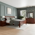 thumbnail image 2 of Furniture of America Arabella Wood 5-Piece King Bedroom Set in Cherry, 2 of 20