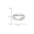 thumbnail image 3 of Ladies or Mens 14K White Gold 4mm Wedding Band Ring, 3 of 6