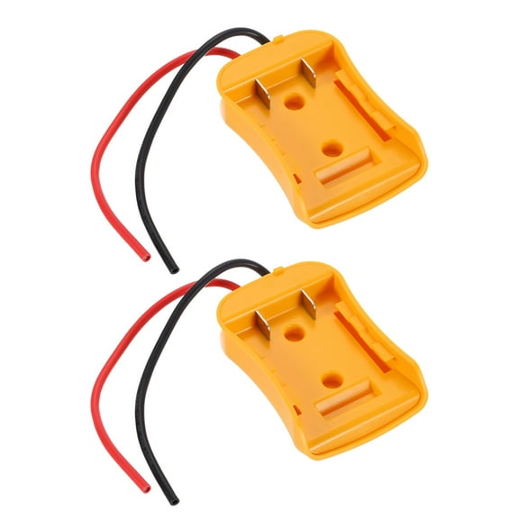Uxcell Battery Adapter Converter for DIY Rc Car Truck Toys' 20V Battery with  Wire Harness Connector, 2pcs, Yellow