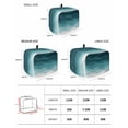 thumbnail image 3 of Fsddascl Turquoise Stripes Toaster Cover 4 Slice, Large Kitchen Appliance Covers, Farmhouse Gradient Sea Waves Beach Toaster Oven Cover with Loop, Bread Machine Cover Polyester Dust Cover Protection, 3 of 5