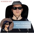 thumbnail image 2 of YSTINNG Chapeau de Soleil pour Hommes et Femmes avec Rabat de Cou, Protection UV 50+ pour Randonnée et Pêche, Chapeau de Soleil à Grand Bord pour Femmes et Hommes C311-5124, 2 of 6