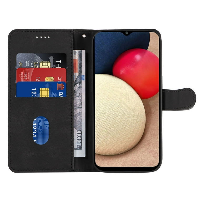 Phone Case For IPhone 16 Plus Wallet PU Leather Case With Card Slots Kickstand Shockproof Magnetic Flip Cell Phone Cover, Black