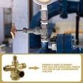 thumbnail image 2 of Air Compressor Pressure Valve 4 Ways Threaded Non-Return Check Valve Accessory, 2 of 6