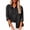 Black, variant on Denim Shirt Women Button Down Long Sleeve V Neck Chambray Blouse Top Trendy Oversized Casual Shackets