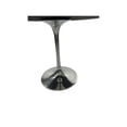 thumbnail image 3 of Alden Wood Top 36" Round Dining Table - Warm Black Top - Chrome Base, 3 of 4