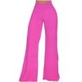 thumbnail image 1 of VEKDONE Womens Linen Long Pants Hot Pink M, 1 of 6
