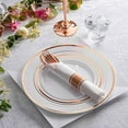 thumbnail image 4 of Stock Your Home 125 Piece Place Setting- Rose Gold Rim, 4 of 6
