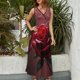 thumbnail image 2 of Vestido Largo Sin Mangas Para Mujer, Rose Traje Informal Para Cumpleaños, Verano, 2 of 5